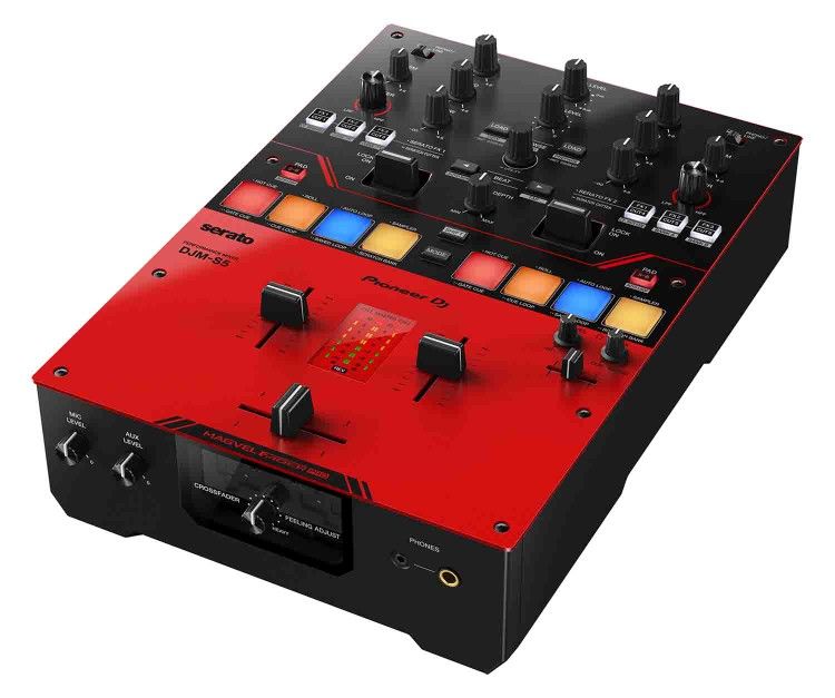 Pioneer DJ DJM-S5 Scratch Style 2-Channel DJ Mixer for Serato DJ Pro - Gloss Red
