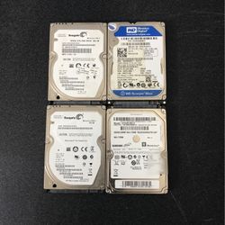 4 - 2.5” SATA HDD 500GB $30ea