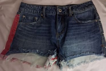 True Craft stars & stripes jean shorts