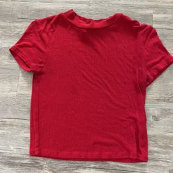 Red Crop Top