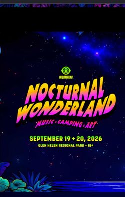Nocturnal Wonderland GA wristband