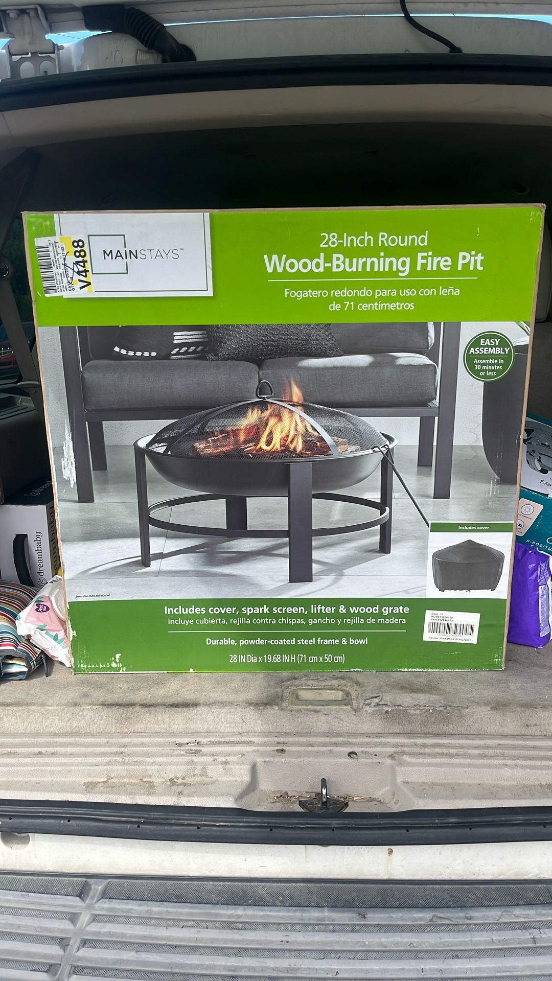 28”Wood Burning Fire Pit
