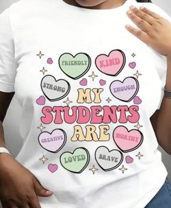 New Teacher Valentines Heart Tshirt