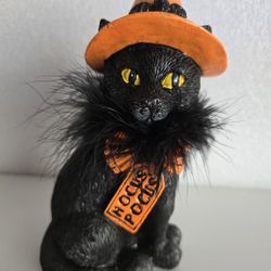 Black CAT ceramic HALLOWEEN 🎃 Decorations 
