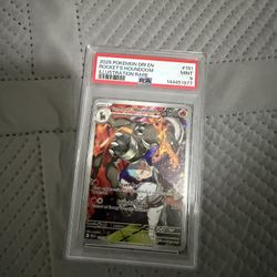 Team Rocket's Houndoom 191/182 Sv10: Destined Rivals Holo PSA 9