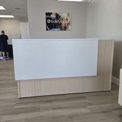 Reception Desk Shell Maple /white 30”x72”