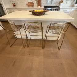 CB2 Brass Metal Bar Stool