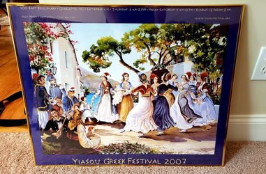 2007 Greek Festival Charlotte NC framed poster