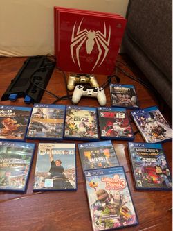 Used PlayStation 4 pro with games