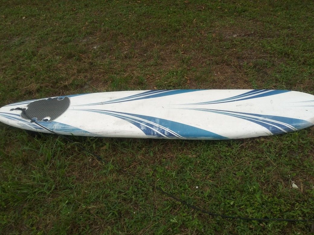 Surfboard 8 ft soft one side