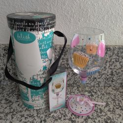 Cupcake Wine Glass