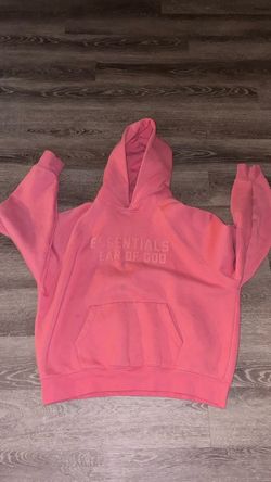 Essential men’s hoodie coral size M