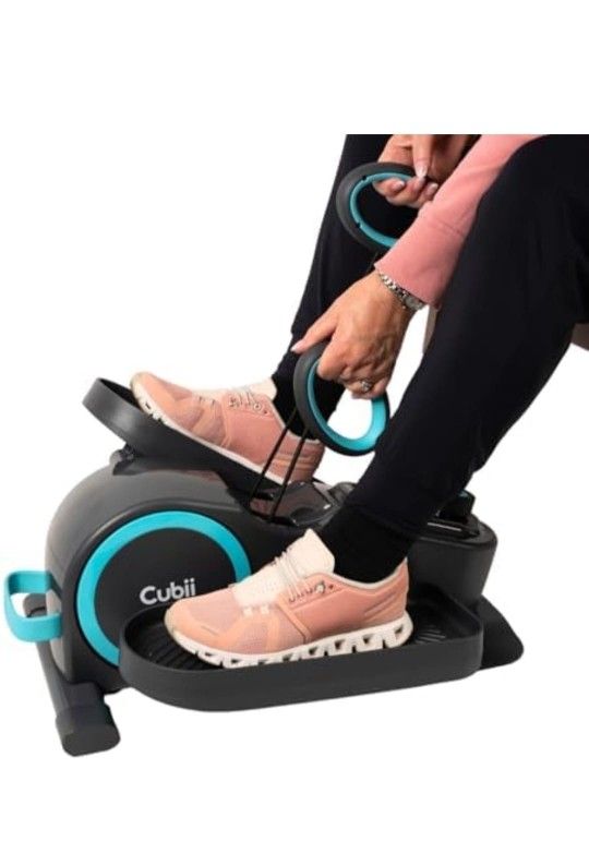 Cubii Total Body - Compact 2-in-1 Elliptical with 12 Resistance Levels, Low-Impact Cardio & Strength Training with an Ergonomic Pulley System for a Fu