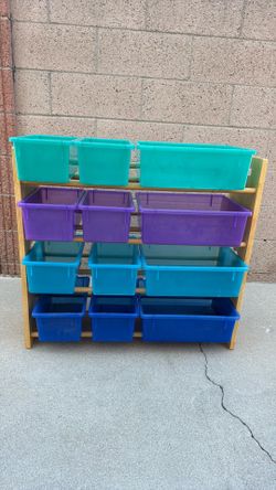 Storage rack w/ Containers