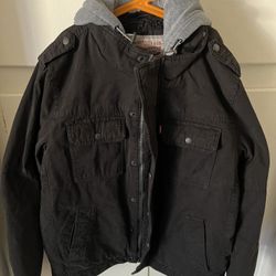 Levi Hoodie Sherpa Jacket Size M Men