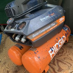 Rigid Quiet Compressor 200 PSI 77dBA 4.5 Gal.
