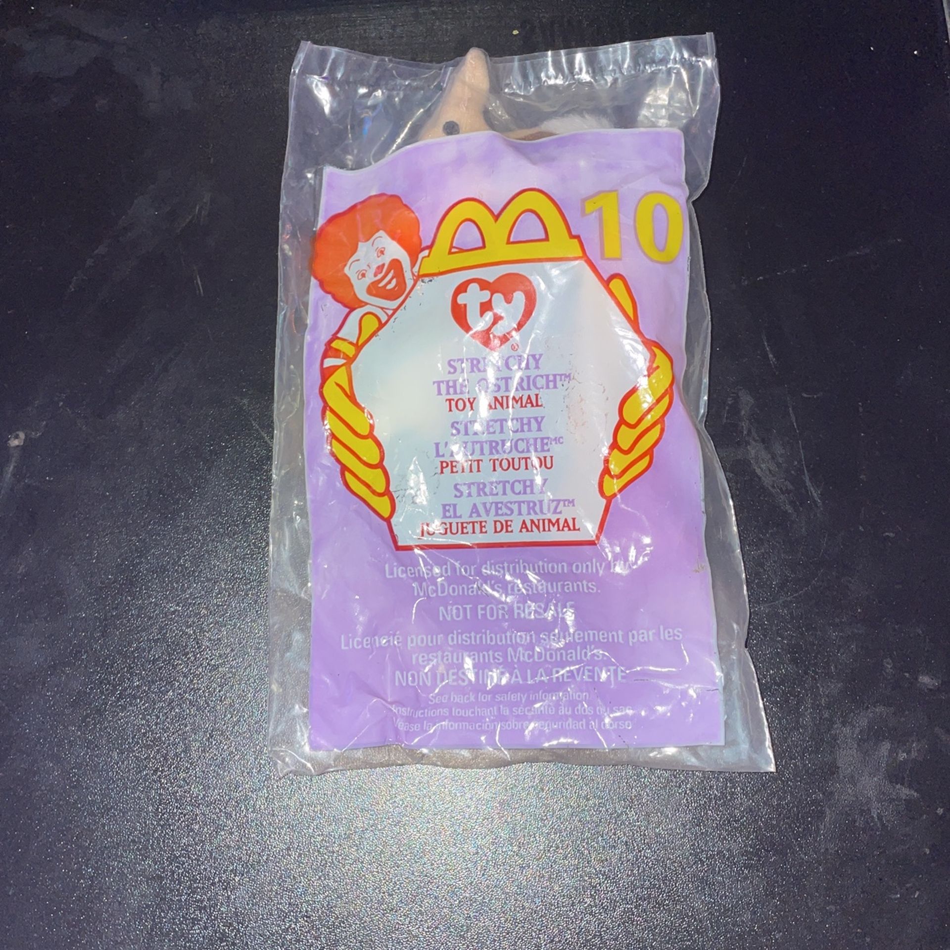 New 1999 McDonald's Happy Meal Toy TY Teenie Beanie Babies "Stretchy The Ostrich #10