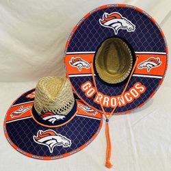 Denver Broncos Straw Hat Great X-Mas Gift  🎁 order now (I also have other Teams) 