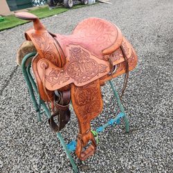 Vintage 15" Hereford Western Pleasure Saddle 
