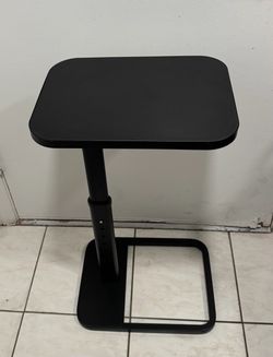 Black Adjustable Height Side Table