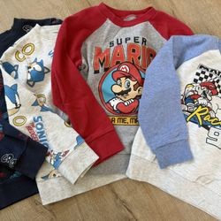 Boys Size 6 Sweatshirts 4 For $12