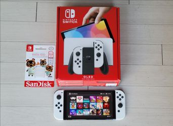Nintendo Switch OLED 🔥Dual Mod🔥 100 Games + FreeShops + Movies