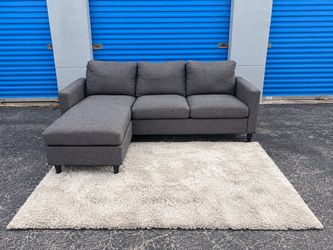 Gray sectional sofa(free delivery)
