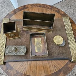 Brass Desk Set