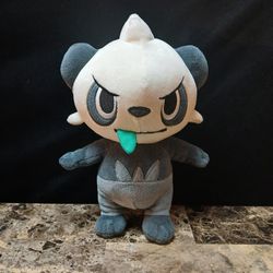 Pokémon Pancham Plush 8" WCT 2020 Gray White Stuffed Animal Toy Figure
