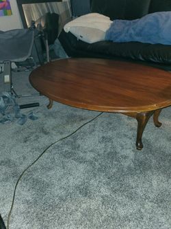 Folding Oak Coffee Table