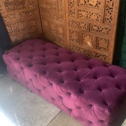 Purple Ottoman Bench