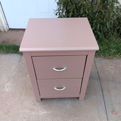 Single Pink Nightstand 24"H x 16"W x 15"D