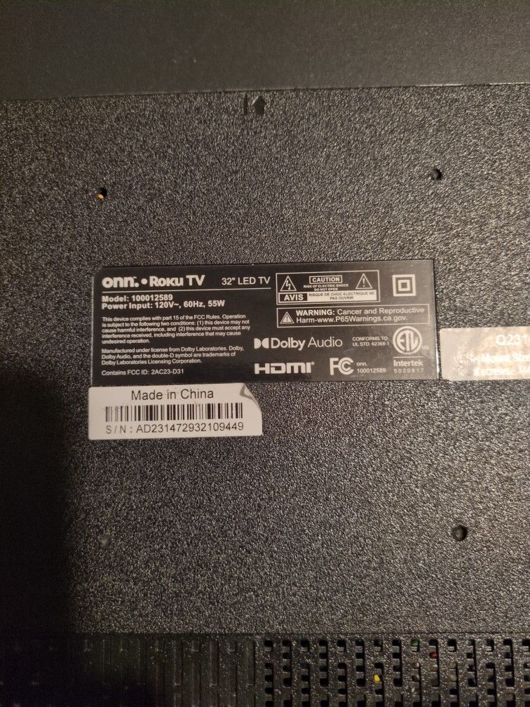 32in 720p Roku TV