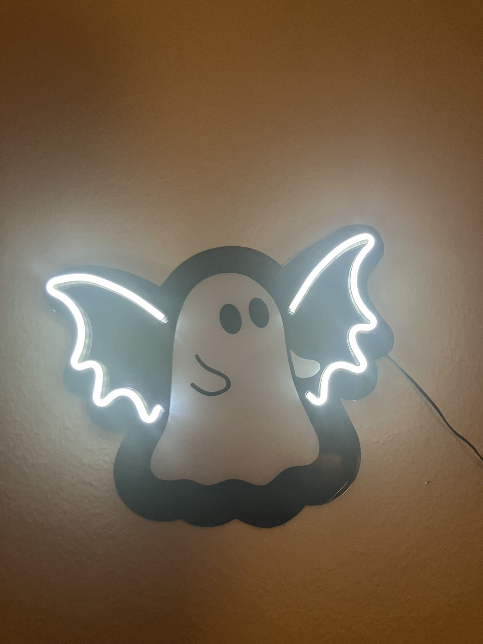 Ghost w/ Wings LED sign