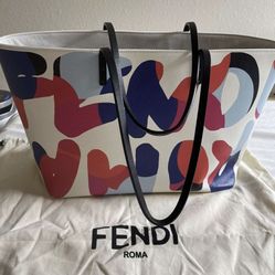 Authentic Fendi Roma Leather Tote Limited Edition