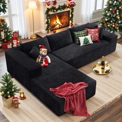Sectional Couch W/Chaise 106” L-Shape