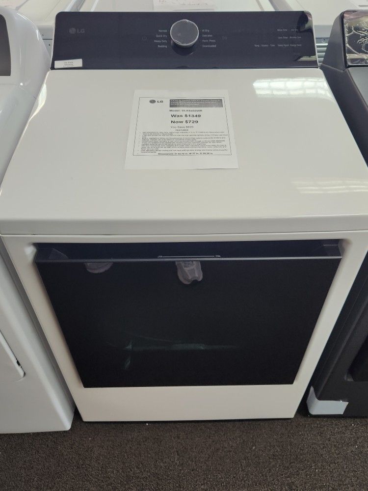 7.3 cu. ft. Vented SMART Electric Dryer in Alpine White with EasyLoad Door and Sensor Dry Technology