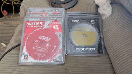 Diablo and evolution steel and stainless steel circular saw blades