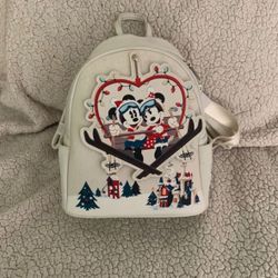 Mickey And Minnie Mouse Christmas Loungefly Backpack 