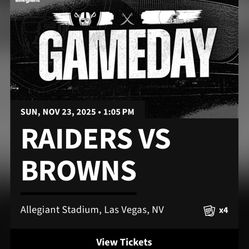 Raiders vs Browns 