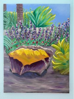 Cal State Long Beach Campus  Outdoors painting