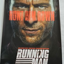 Original D/S 27 X 40 Inch The Running Man Poster READ THE DESCRIPTION 