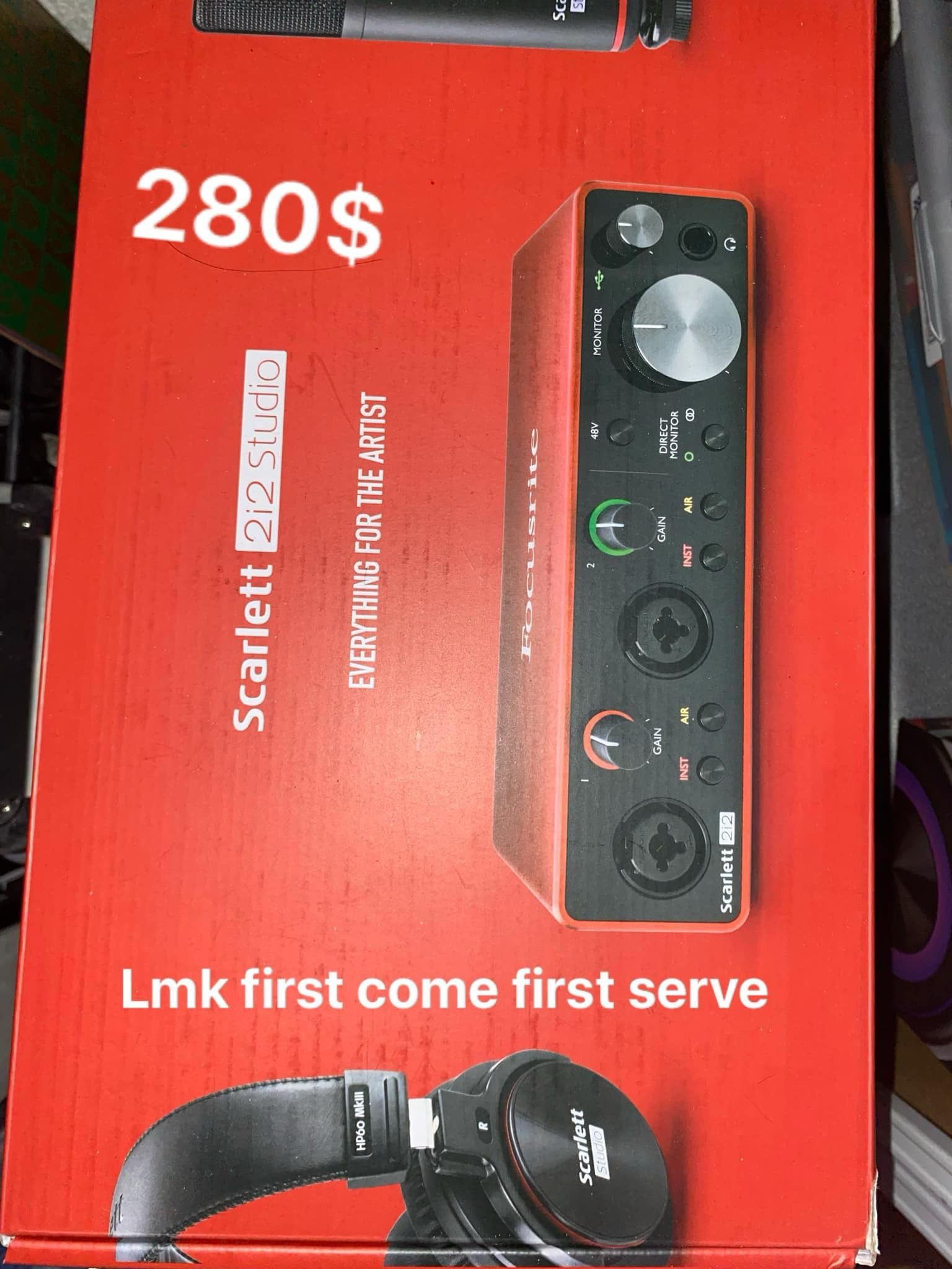 Scarlett 212 studio 3rd Gen