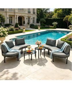 🔥 8-Piece Outdoor Patio Seating Set