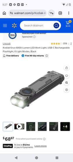 Kodak 6000 lumens flash light