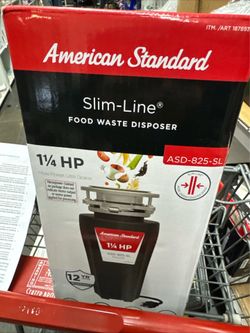 American Standard Slim Line Food Waste Disposal- New Garbage Disposal