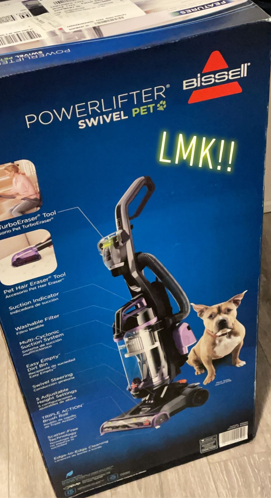 Bissell SWIVEL POWERLIFTER PET vacuum
