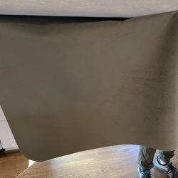 West Elm Performance Velvet Dark Olive Fabric