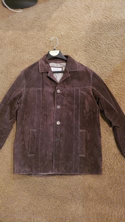 Brown suede jacket