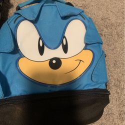 Sonic Back Pack And Sonic Lunch Box